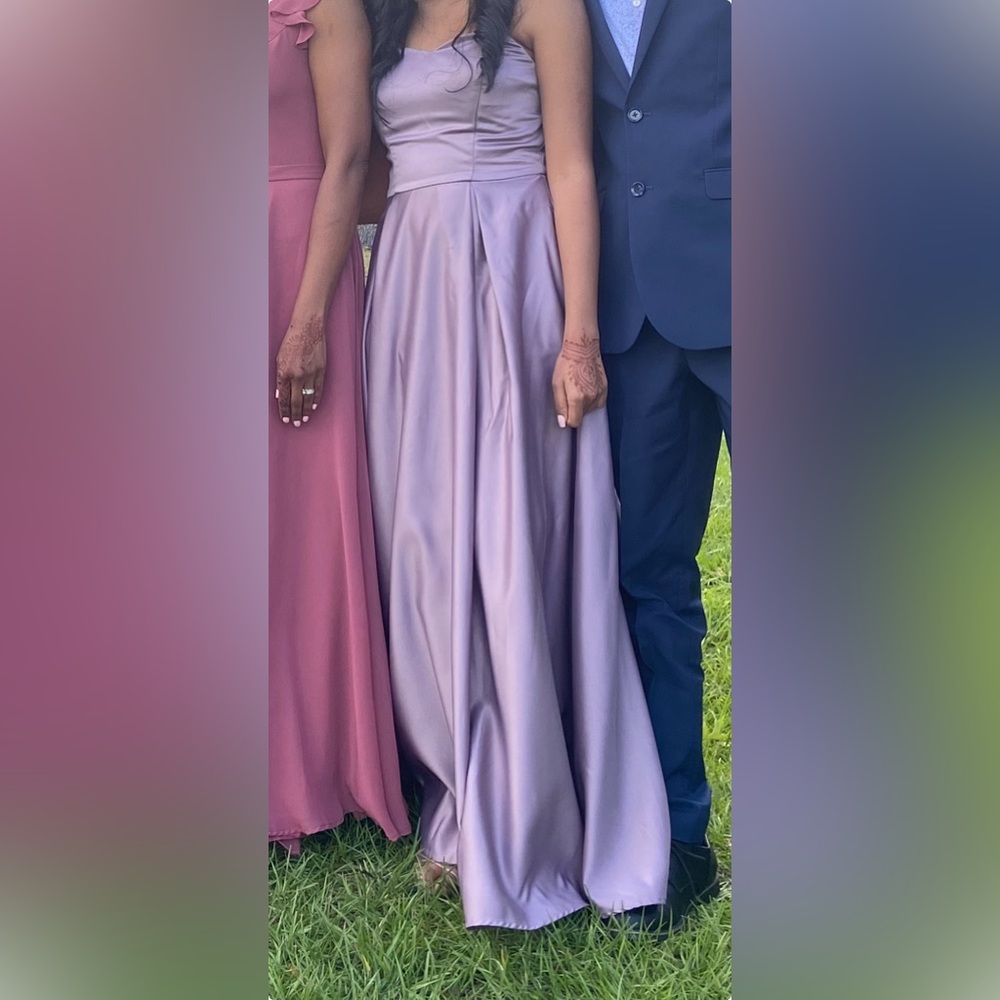 Speechless Strapless Dress in Lavender